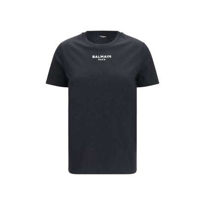 Balmain Black Cotton T-Shirt