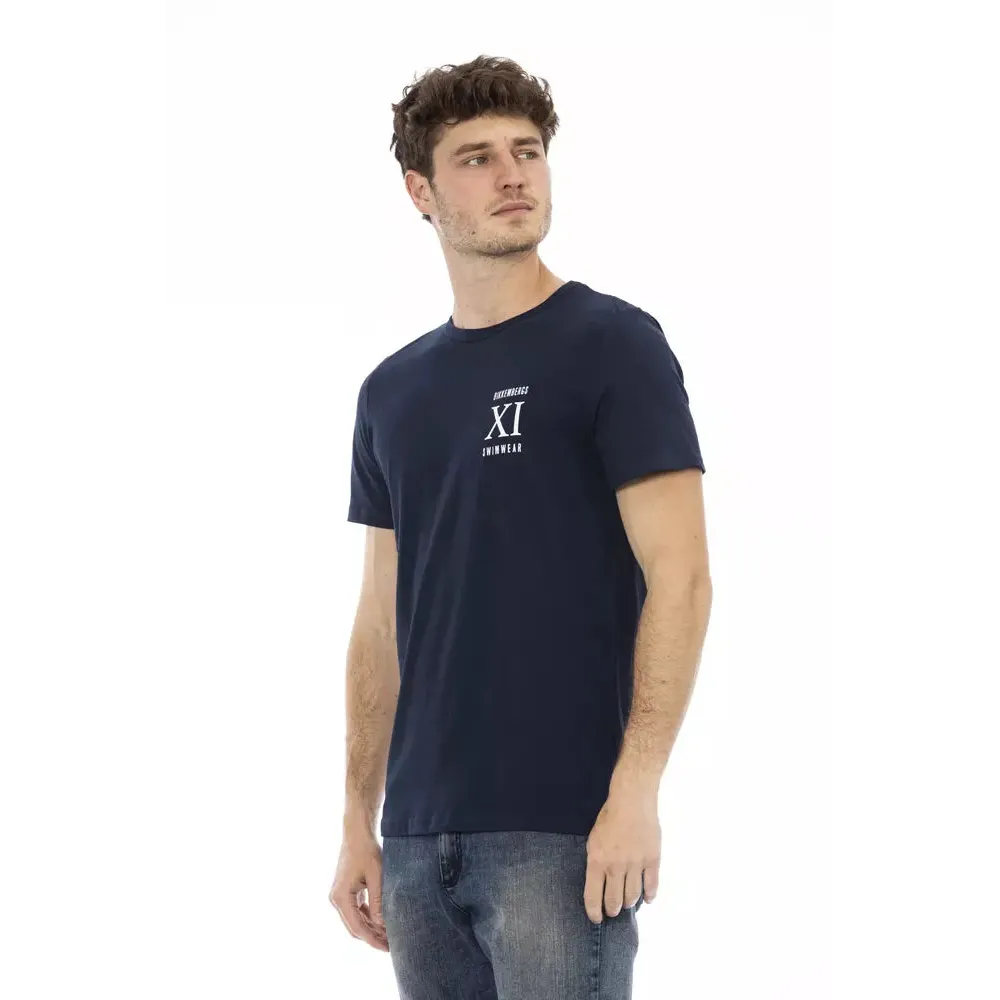 Bikkembergs Blue Cotton Men T-Shirt