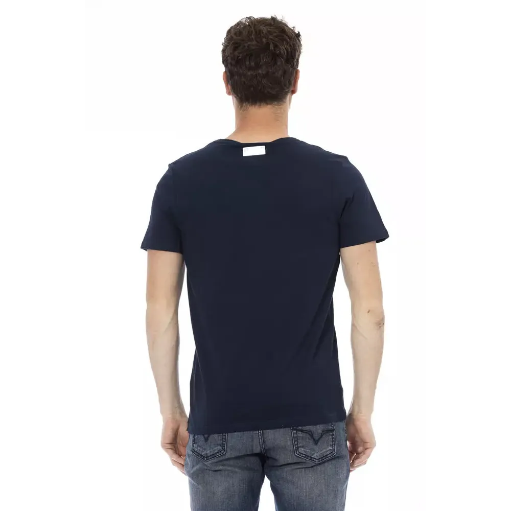 Bikkembergs Blue Cotton Men T-Shirt