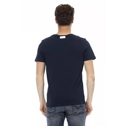 Bikkembergs Blue Cotton Men T-Shirt