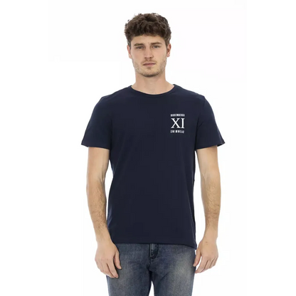 Bikkembergs Blue Cotton Men T-Shirt