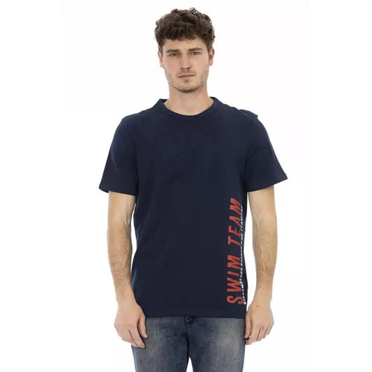 Bikkembergs Blue Cotton Men T-Shirt