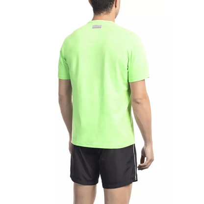Bikkembergs Green Cotton Men T-Shirt