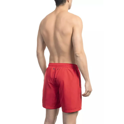 Bikkembergs Red Polyester Men's Swim Short
