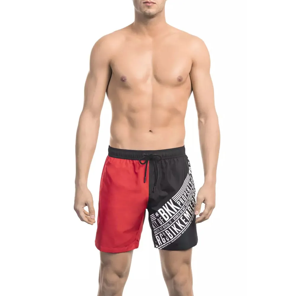 Bikkembergs Red Polyester Men's Swim Short