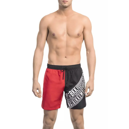 Bikkembergs Red Polyester Men's Swim Short