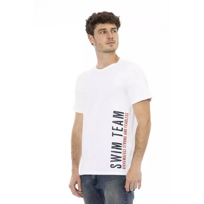 Bikkembergs White Cotton Men T-Shirt