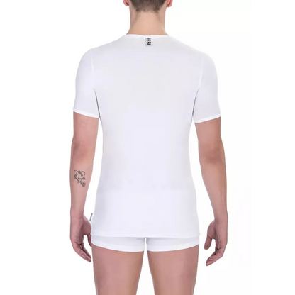 Bikkembergs White Cotton Men's T-Shirt