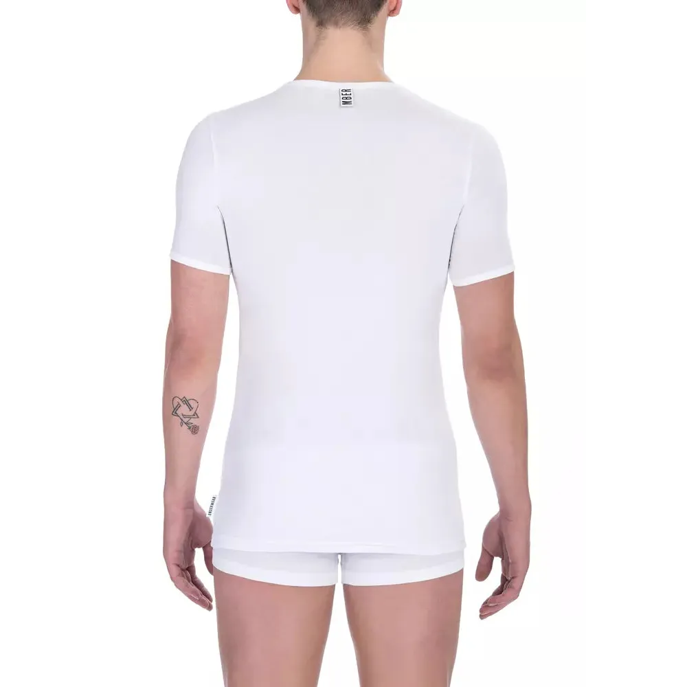 Bikkembergs White Cotton Men's T-Shirt