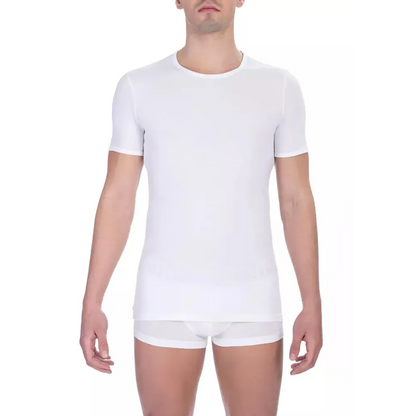 Bikkembergs White Cotton Men's T-Shirt