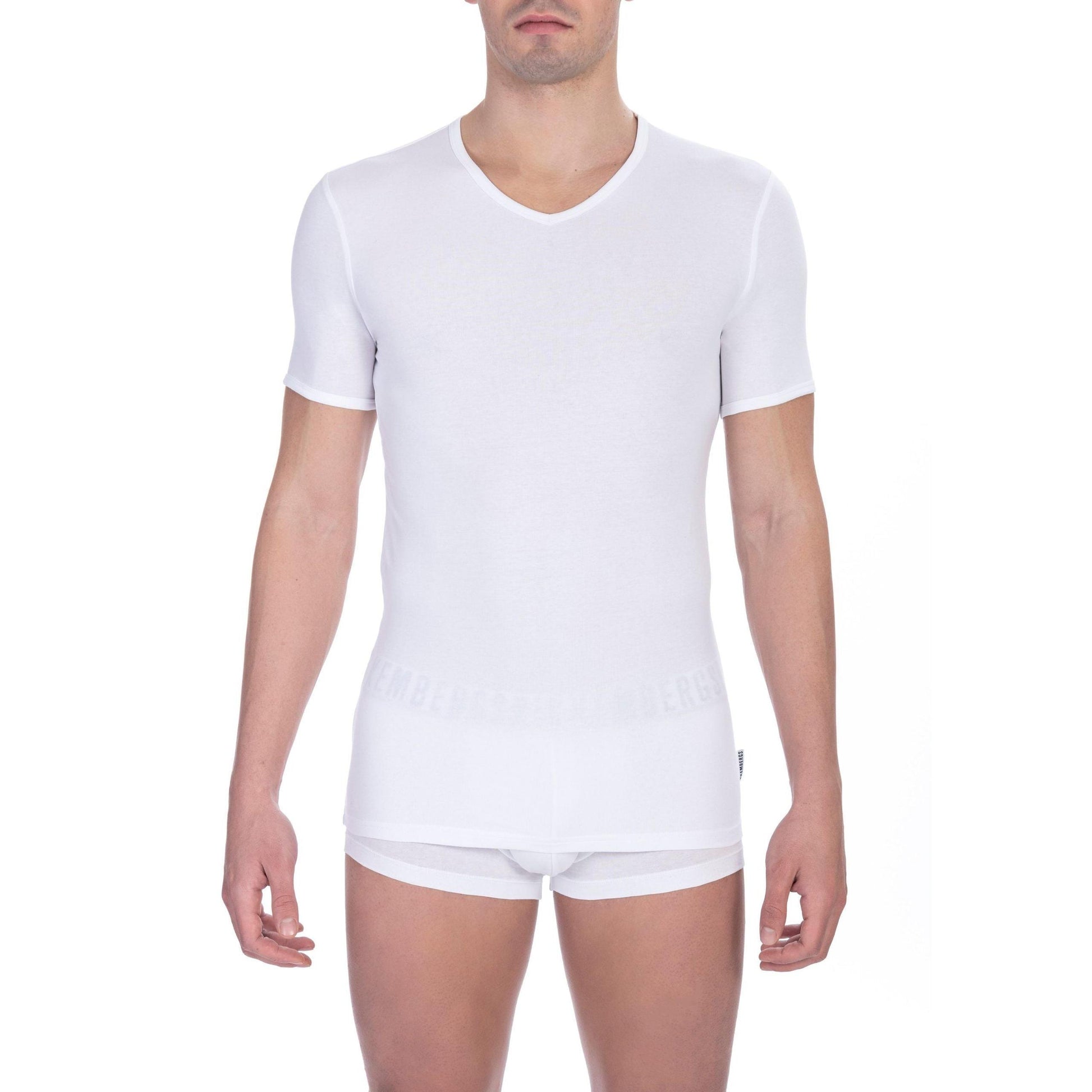 Bikkembergs White Cotton Men's T-Shirt