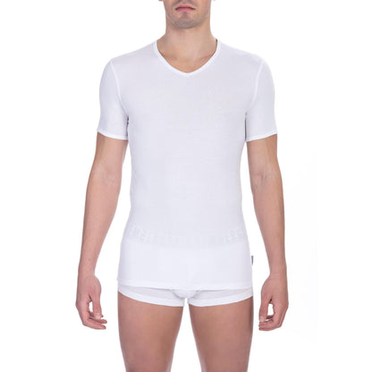 Bikkembergs White Cotton Men's T-Shirt