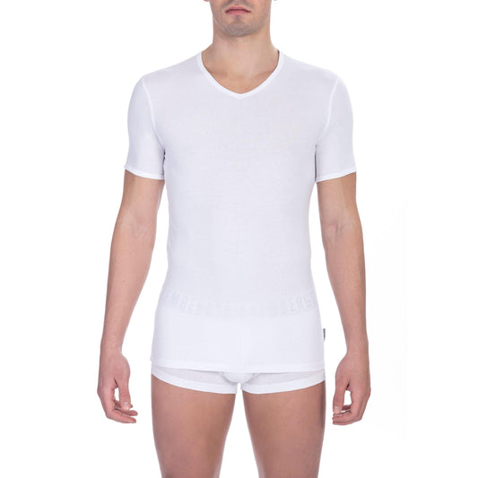 Bikkembergs White Cotton Men's T-Shirt