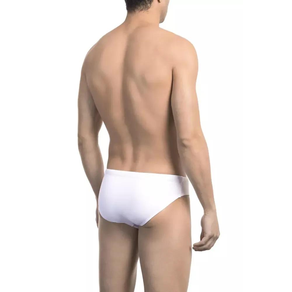 Bikkembergs White Polyamide Men Swimwear
