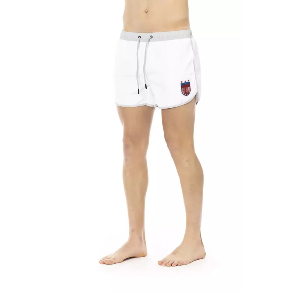 Bikkembergs White Polyester Men's Swim Short
