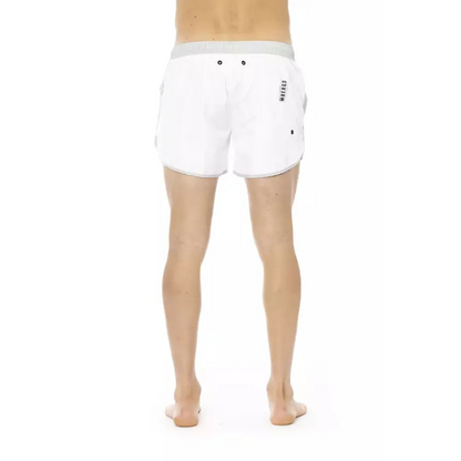 Bikkembergs White Polyester Men's Swim Short
