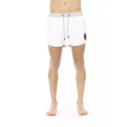 Bikkembergs White Polyester Men's Swim Short
