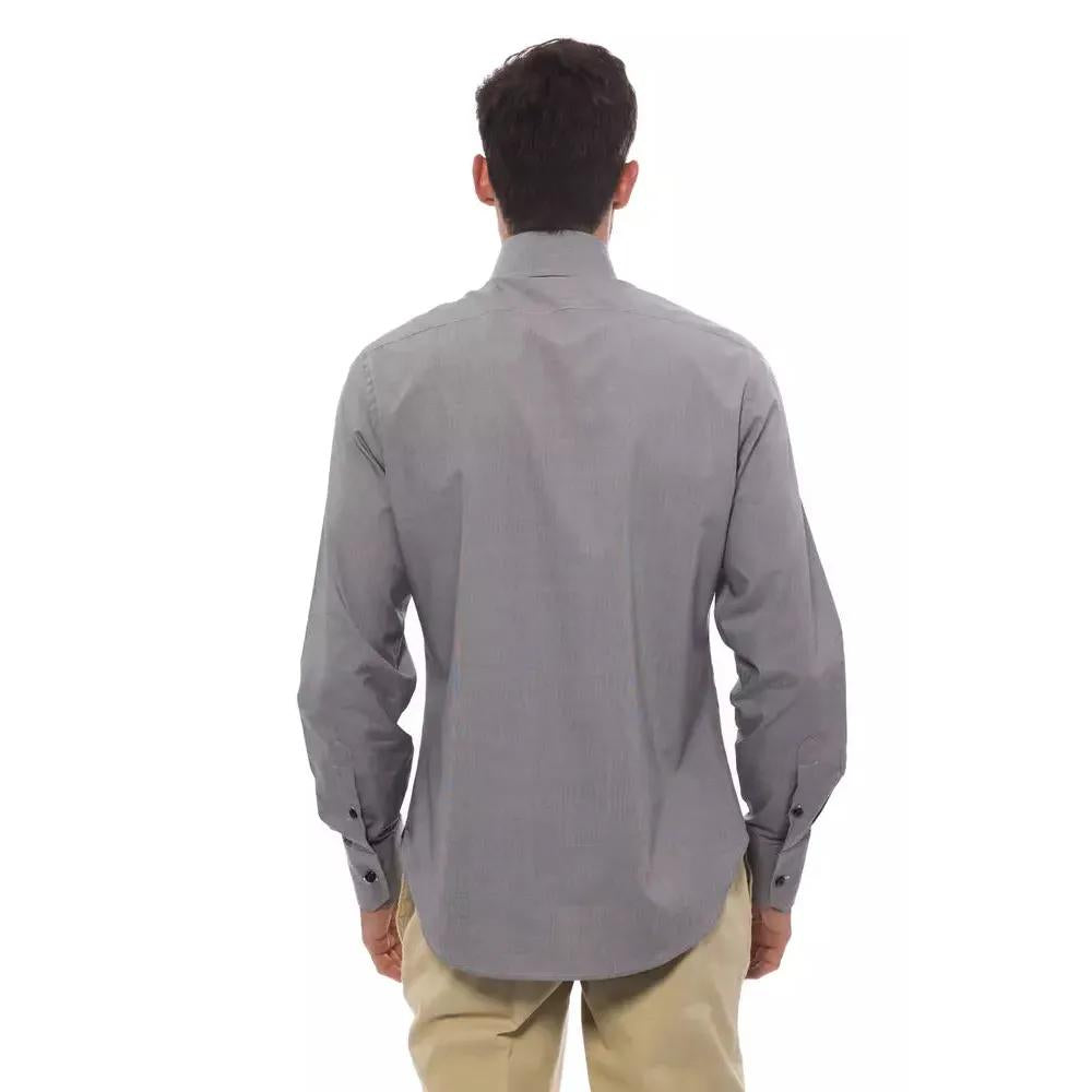 Billionaire Italian Couture Black Cotton Men Shirt
