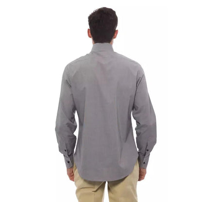 Billionaire Italian Couture Black Cotton Men Shirt