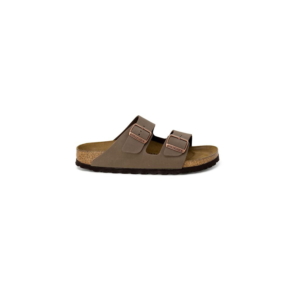 Birkenstock Brown Leather Slippers