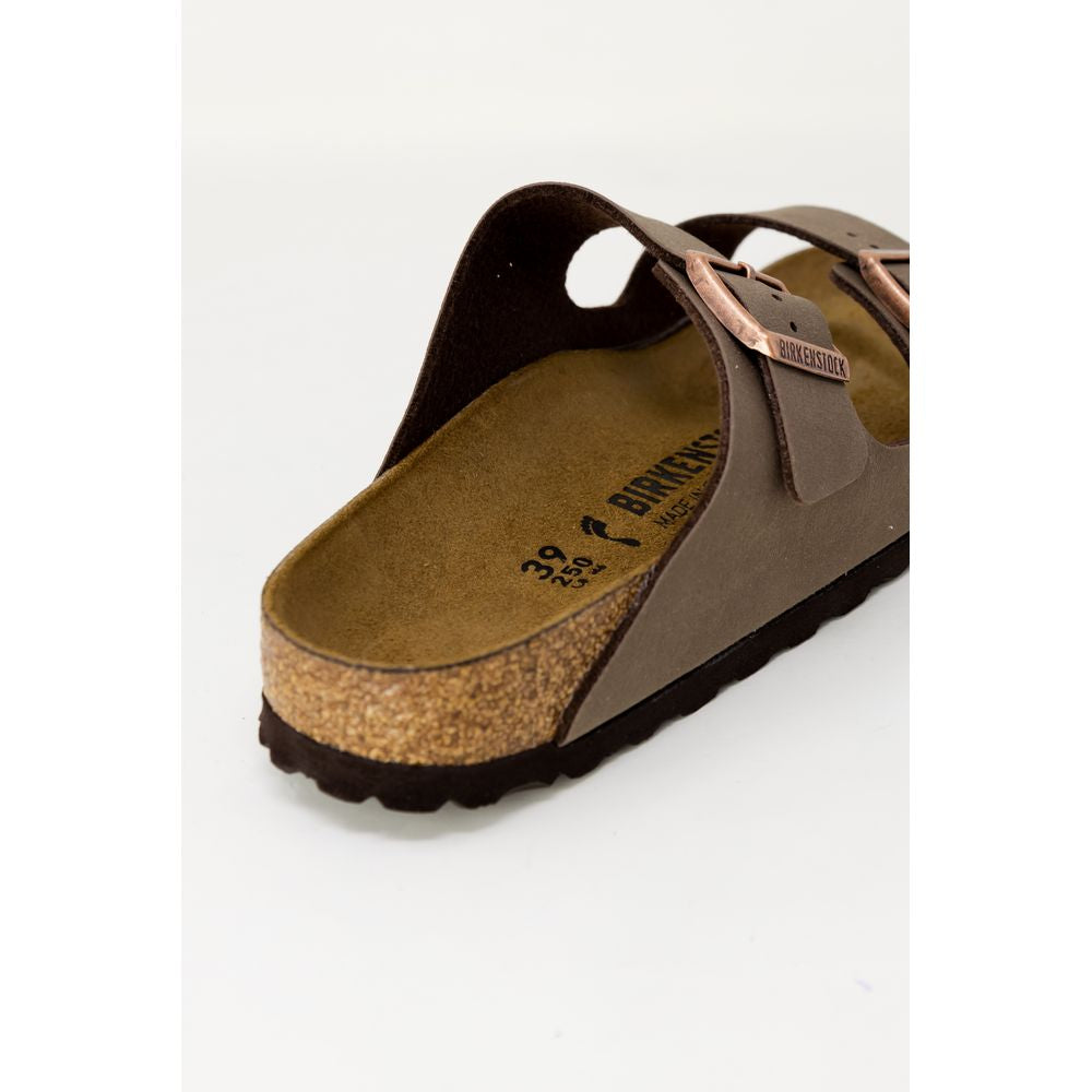 Birkenstock Brown Leather Slippers