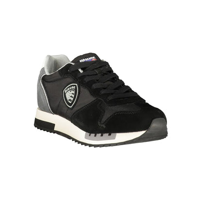 Blauer Black Polyurethane Men's Sneaker