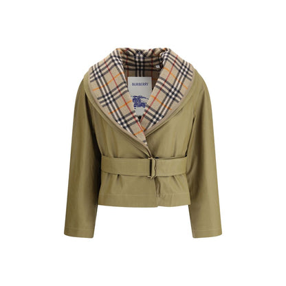 Burberry Beige Cotton Full-Length Jacket