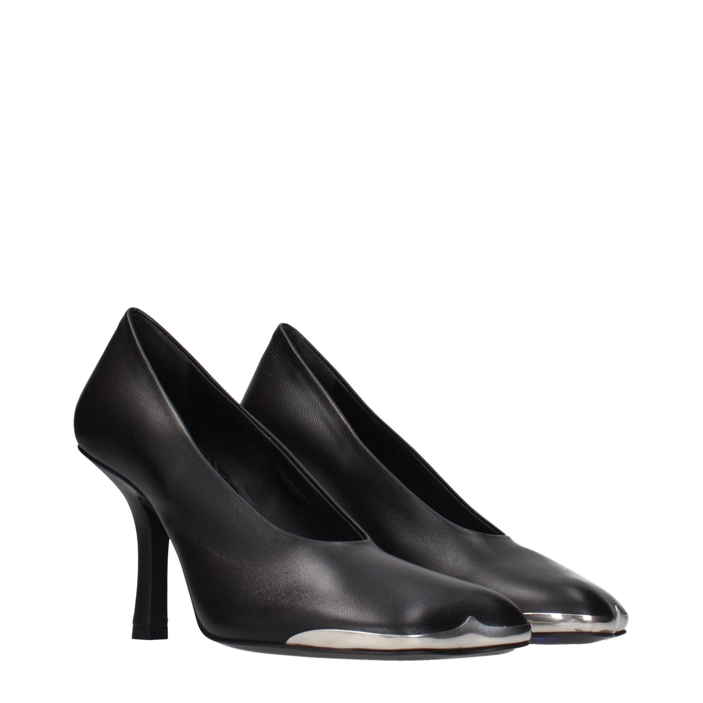 Burberry Black Leather High Heel Pumps