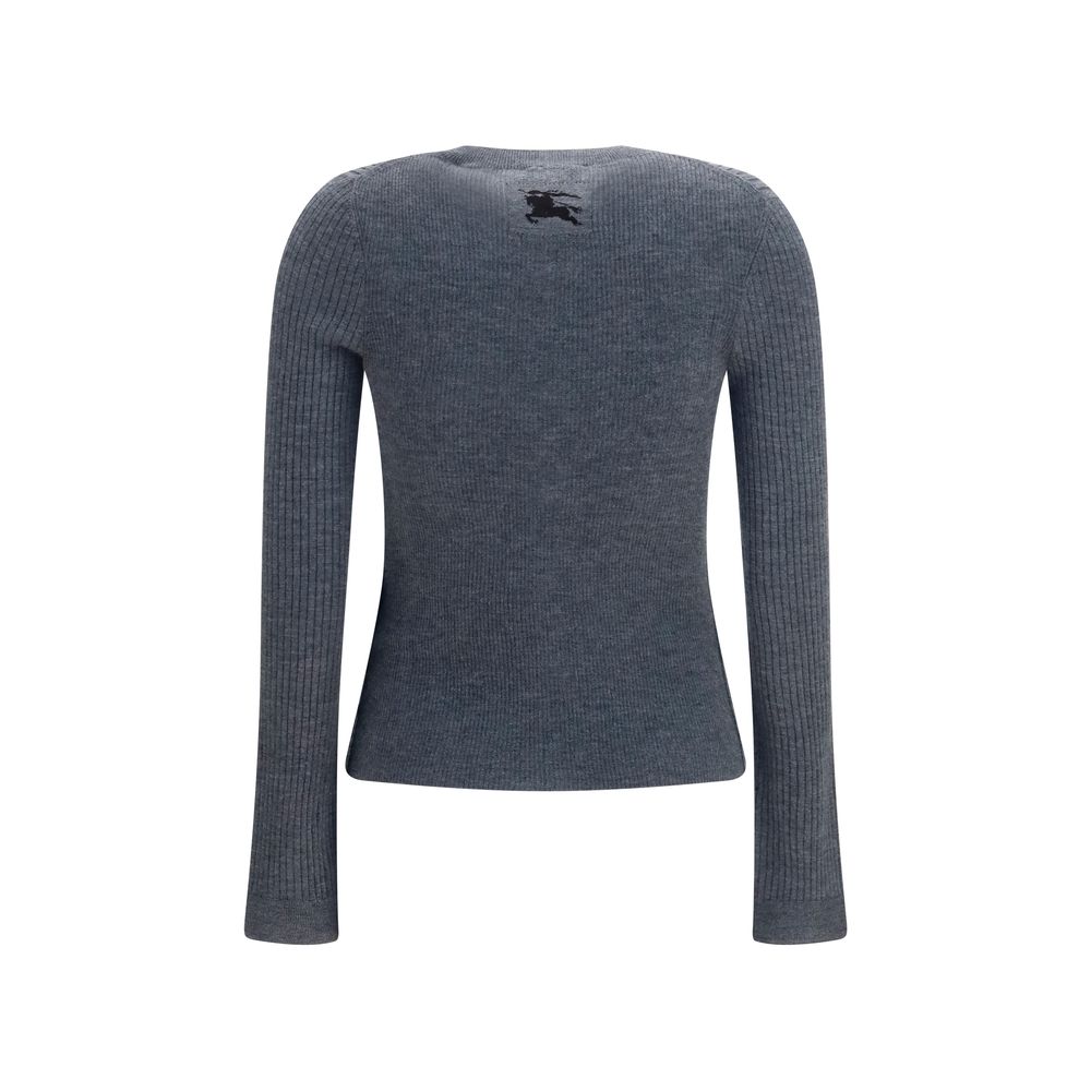 Burberry Gray Cashmere Cardigan