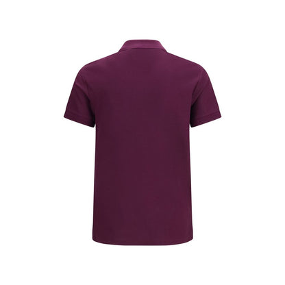 Burberry Purple Cotton Polo Shirt