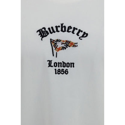 Burberry White Cotton T-Shirt