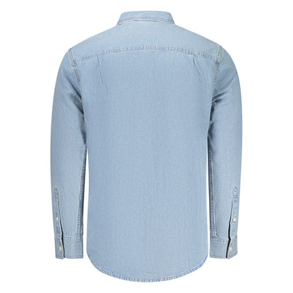 Calvin Klein Azzurro Cotton Men's Shirt