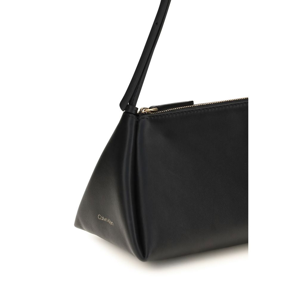 Calvin Klein Black Calf Leather Bos Taurus Handbag