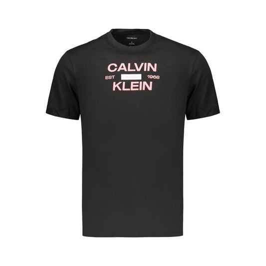 Calvin Klein Black Cotton Men's T-Shirt