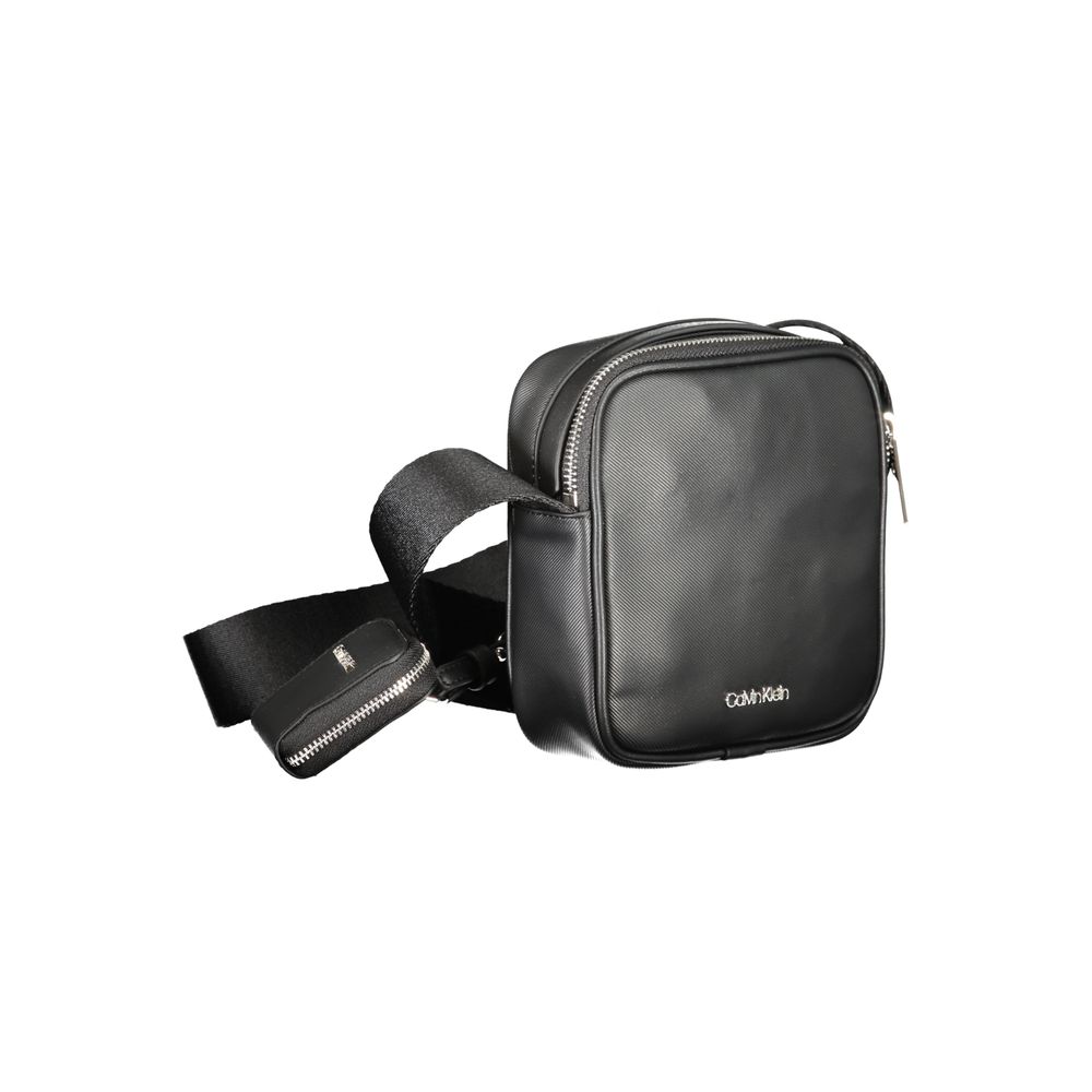 Calvin Klein Black Polyurethane Men Shoulder Bag