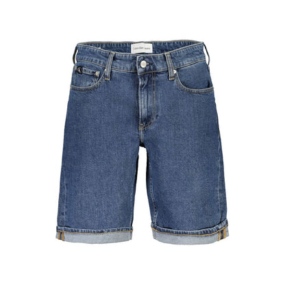 Calvin Klein Blu Cotton Men Short