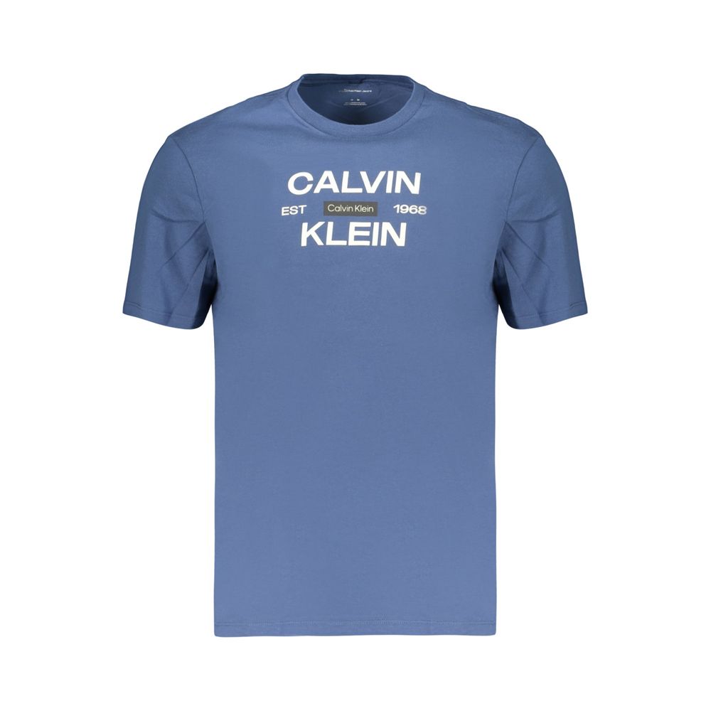 Calvin Klein Blue Cotton Men's T-Shirt