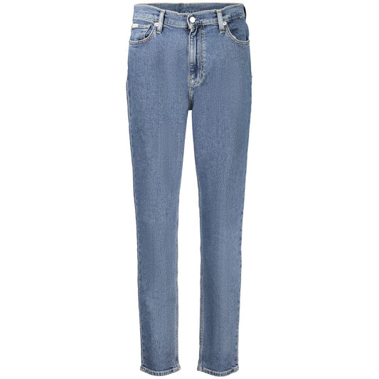 Calvin Klein Blue Cotton Women's Mom Jeans