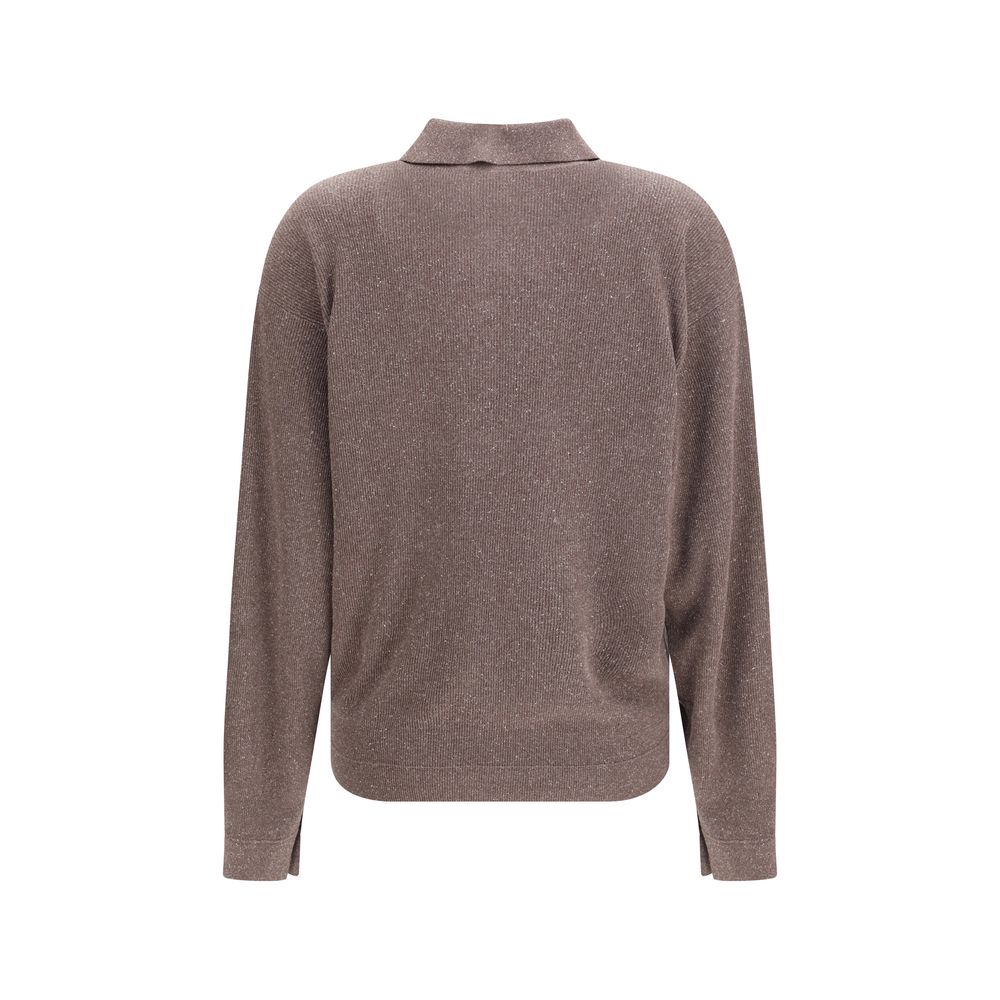 Calvin Klein Brown Silk Sweatshirt