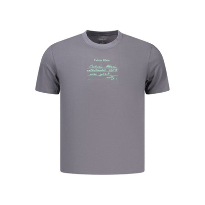 Calvin Klein Gray Cotton Men's T-Shirt