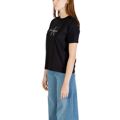 Calvin Klein Jeans Black Cotton T-Shirt