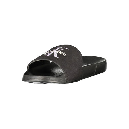 Calvin Klein Nero Polyurethane Women Ciabatta