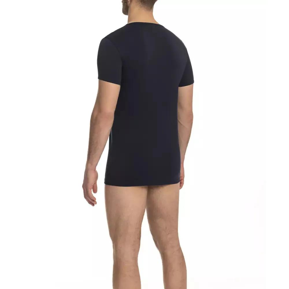 Cavalli Class "Blue Cotton Men T-Shirt"