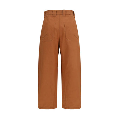 Chloé Orange Cotton Casual Pants