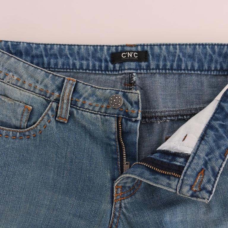 Costume National Blue Wash Cotton Classic Jeans