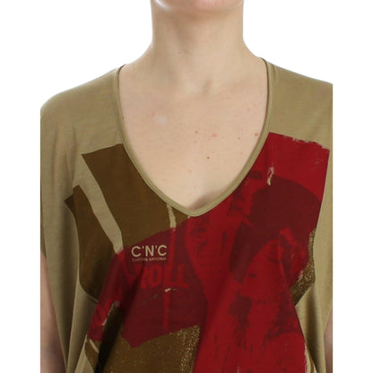 Costume National Green print shortsleeve t-shirt