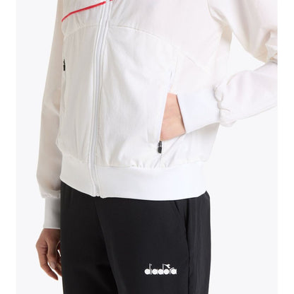 Diadora White Polyamide Shell Jacket