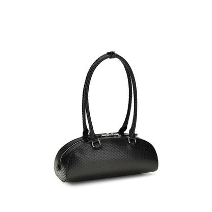 Diesel Black Calf Leather Bos Taurus Shoulder Bag