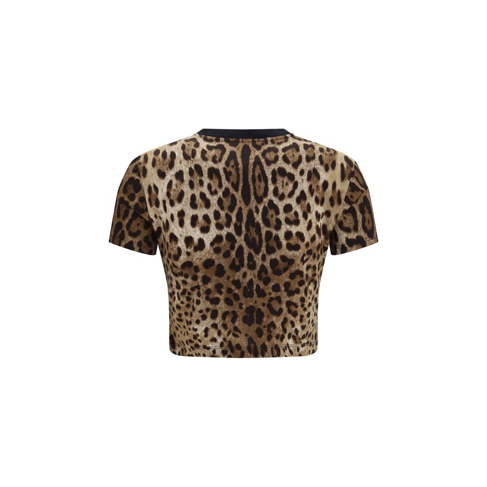 Dolce & Gabbana Beige Cotton T-Shirt