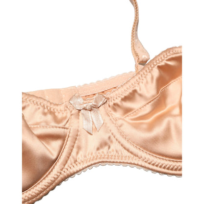 Dolce & Gabbana Beige Semi-Pad Underwire Balconette Bra Underwear